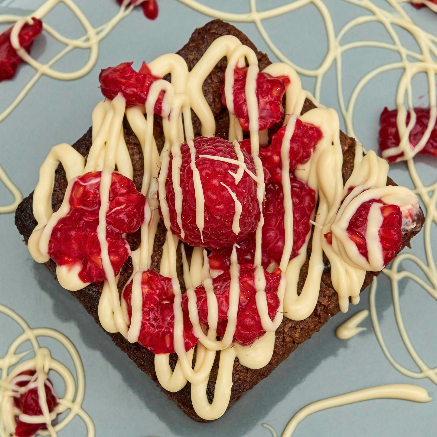 Raspberry & White Chocolate Brownie