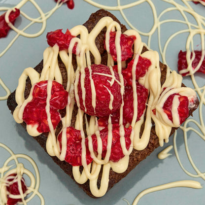 Raspberry & White Chocolate Brownie